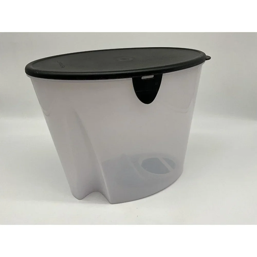 Tupperware Vintage First In First Out (FIFO) Canister with Black Lid